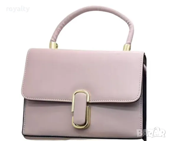 Елегантна дамска чанта със семпло метално закопчаване, снимка 7 - Чанти - 49002328