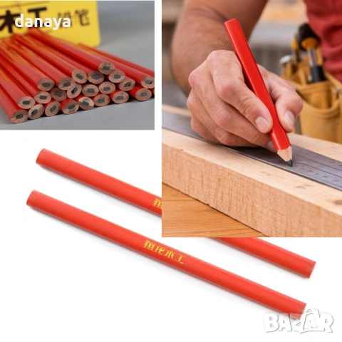 6332 Плосък дърводелски молив за маркиране