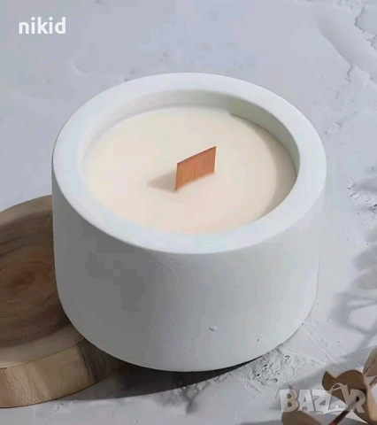 3D широк нисък цилиндър кръг саксия силиконов молд форма калъп смола сапун гипс шоколад свещ кашпа, снимка 3 - Форми - 51726819