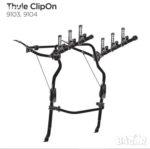 Вело багажник Thule ClipOn 3 9104 за 3 велосипеда, снимка 10 - Аксесоари за велосипеди - 56002961