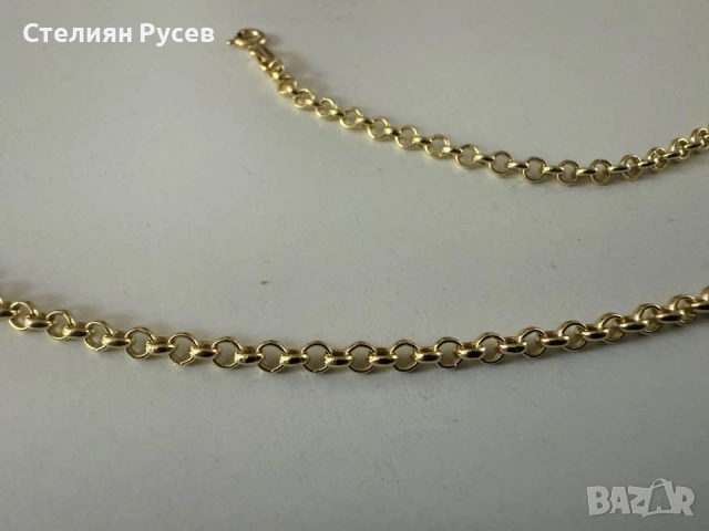 НОВ 8.79гр 57см златен ланец версаче / златно колие / синджир / ланец / злато / златен / GOLD 585 / , снимка 6 - Колиета, медальони, синджири - 52131462