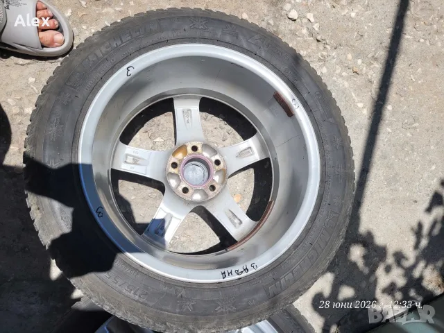 Джанти с гуми Michelin  17 цола смъкнати от Пежо. 7J  x  17   H2     , снимка 8 - Гуми и джанти - 56074523