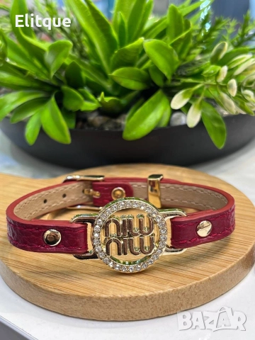 гривни от естествена кожа prada miu miu ysl saint laurent , снимка 13 - Гривни - 52907706