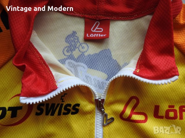 LOFFLER колоездачна тениска джърси 48/S, отлична, снимка 5 - Спортни дрехи, екипи - 34061125