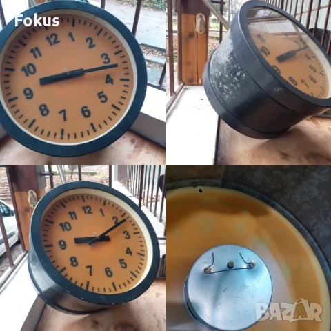 Голям български индустриален гаров електрически часовник, снимка 7 - Антикварни и старинни предмети - 53267239