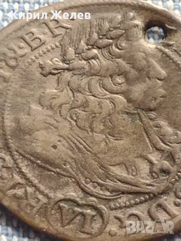 Сребърна монета 6 кройцера 1685г. Леополд първи Виена Свещена Римска Империя 13772, снимка 6 - Нумизматика и бонистика - 42899954