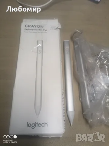 Писалка Logitech Crayon, Silver | 914-000074 , снимка 2 - Аксесоари за Apple - 55955012