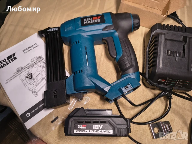 Безжичен пиронникMASTER Brad, NTC0023-18 Акумулаторен пиронник/телбод за проекти за тапицерия, , снимка 3 - Други инструменти - 50658788