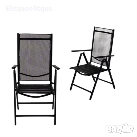 Метален сгъваем стол Muhler, 7 позиционен