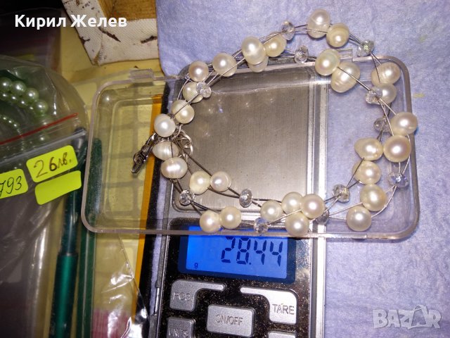 НЕЖНО ФИНО РЕТРО - АРТ КОЛИЕ ЕСТЕСТВЕНИ ПЕРЛИ и ФАСЕТИРАНИ КРИСТАЛИ 34793, снимка 5 - Колиета, медальони, синджири - 39140334