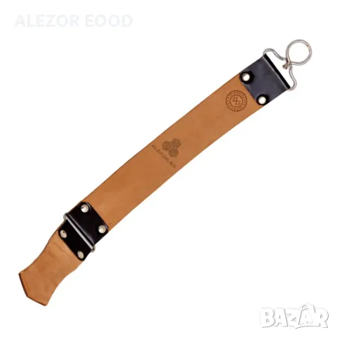 Кожен двулицев бръснарски колан за заточване с катарама и дръжка, 4307, снимка 2 - Друго търговско оборудване - 49217411
