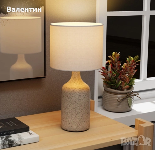 Керамична настолна лампа , снимка 2 - Настолни лампи - 53311462