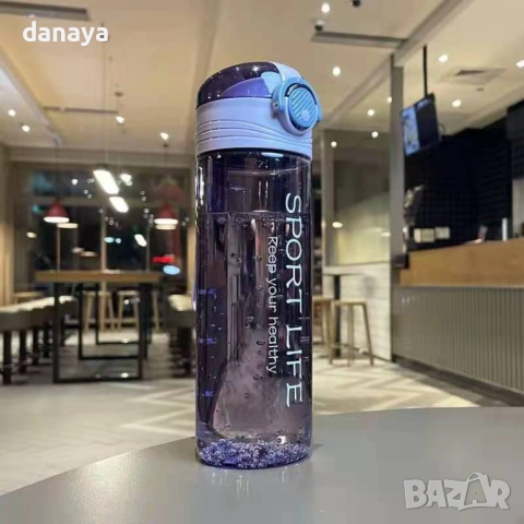 6055 Спортна бутилка за вода с инфузер за плодове или чай Sport Life, 500мл, снимка 3 - Други - 51733215