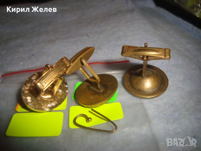 ЛОТ 3 СТАРИ РЕДКИ ПОЗЛАТЕНИ БУТОНЕЛИ с ХЕМАТИТ ЧЕРЕН ОНИКС и БОХЕМСКИ КРИСТАЛ 18645, снимка 10 - Антикварни и старинни предмети - 37597468