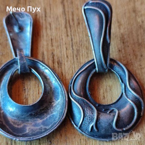 Стари сребърни обеци (74), снимка 3 - Обеци - 40448050