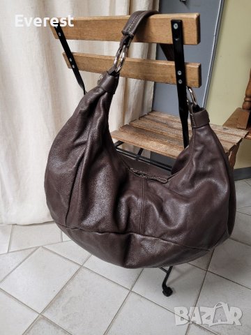 FERCHI Естествена кожа голяма торба,тъмнокафява( 315$ в интернет сайтове), снимка 2 - Чанти - 39862020