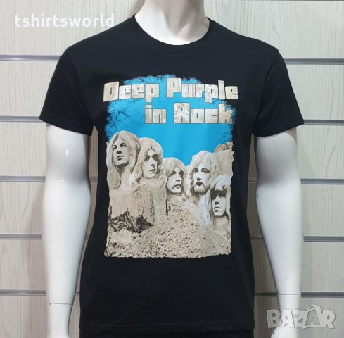 Нова мъжка тениска с трансферен печат на музикалната група Deep Purple - Deep Purple in Rock, снимка 1 - Тениски - 27823797