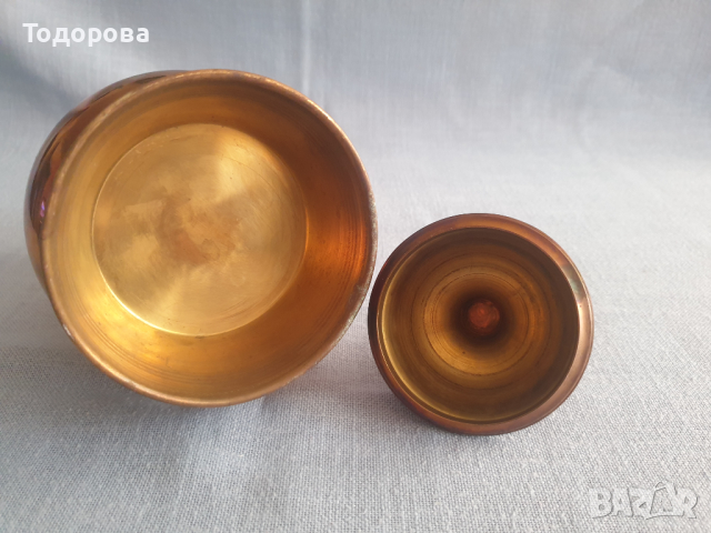 Старинен  бронзов съд -  урна, снимка 5 - Антикварни и старинни предмети - 44586766