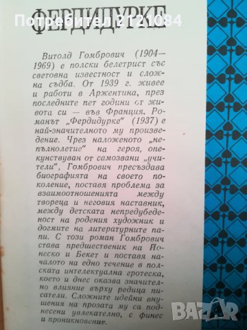 Фердидурке / Витолд Гомбрович, снимка 2 - Художествена литература - 40694067