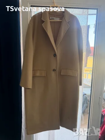 палто от естествена вълна Zara , снимка 3 - Палта, манта - 55747547