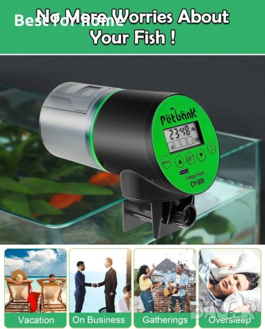 Автоматична хранилка за риба PetBank - програматор, снимка 7 - Оборудване за аквариуми - 44463320