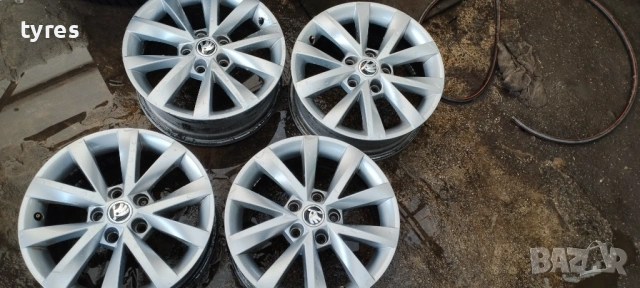 Оригинални лети джанти 16 цола за Skoda Octavia, снимка 7 - Гуми и джанти - 53891108