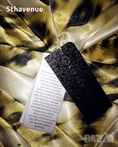 Forever Unique Нова Луксозна Сатенена Рокля с едно рамо и ефектни набори , снимка 12 - Рокли - 30619580