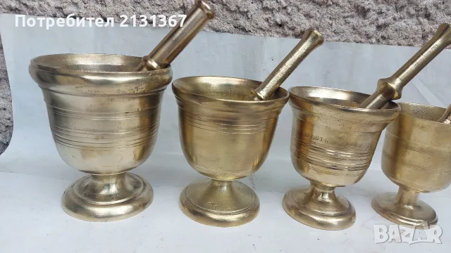 хаван,хаванче,месингово,месинг,гаванка, снимка 2 - Антикварни и старинни предмети - 56041373