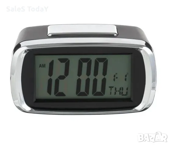 Настолен часовник Будилник и календар, 10,3см, снимка 2 - Други - 47977290