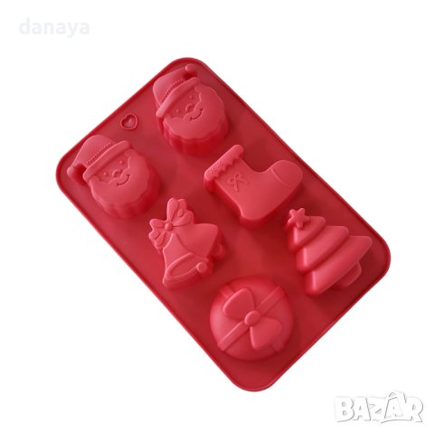 4174 Силиконова форма за мъфини Коледа, снимка 2 - Форми - 42851801