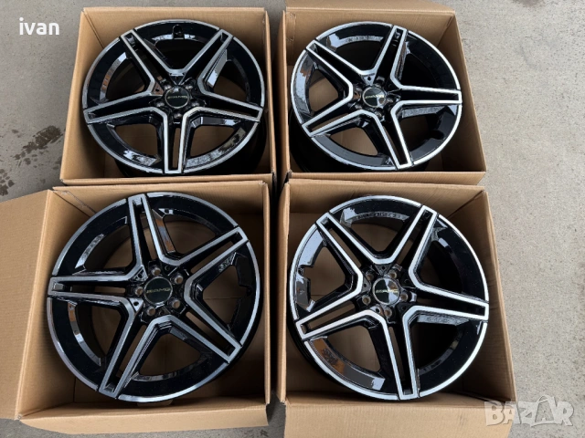 4 бр. чисто нови алуминиеви джанти Mercedes 20'' 5x112 , централен отвор 66.5, 8.5J ET36, снимка 9 - Гуми и джанти - 53039945