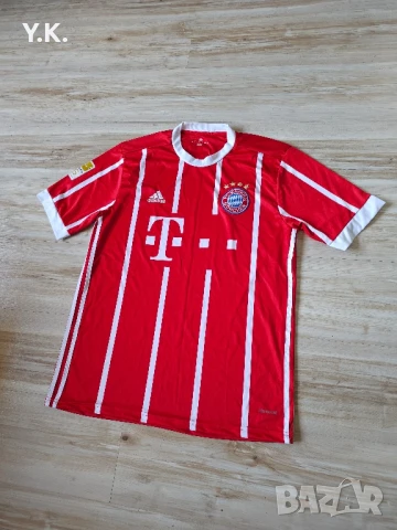 Мъжка тениска Adidas Climacool x F.C. Bayern Munchen / Season 17-18 (Home), снимка 2 - Тениски - 50602490