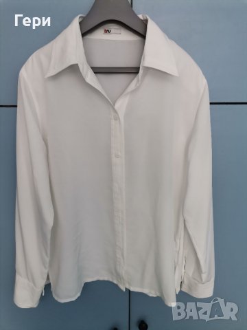 Елегантна бяла риза за повод, снимка 1 - Ризи - 37936532