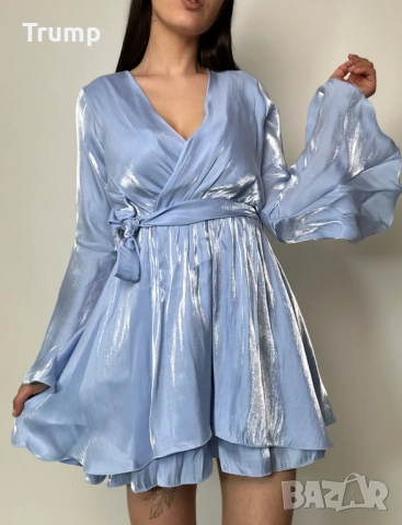 Коктейлна рокля, сатен , стандарт, различни цветове , снимка 5 - Рокли - 51793202