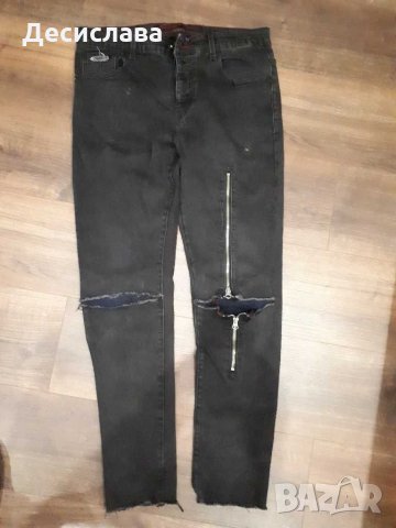 Дънки черни мъжки , снимка 2 - Дънки - 31366254