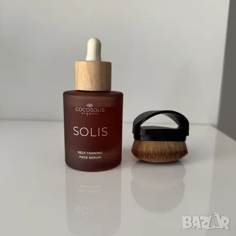 Автобронзиращ серум за лице + четка Cocosolis