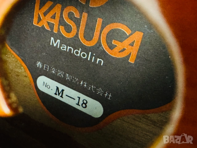 Made in JAPAN! 1970's Мадолина "The Kasuga" M-18 с оригинален кейс!, снимка 12 - Струнни инструменти - 53149511