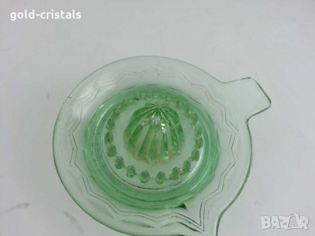 Антикварна стъклена лимоноизтисквачка, снимка 5 - Антикварни и старинни предмети - 29710268
