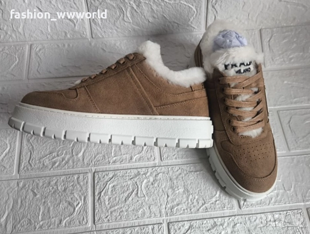 зимни дамски кецове Prada 36 реплика, снимка 7 - Кецове - 52541843