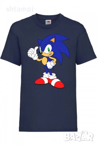 Детска тениска Sonic 005,Соник,Игра,Изненада,Подарък,Празник,Повод