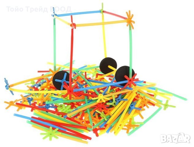 СЛАМКИ - КОМПЛЕКТ 238 ЕЛЕМЕНТА, снимка 6 - Образователни игри - 42830957