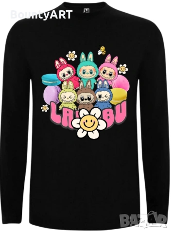 Персонализирана блуза Лабубу, снимка 5 - Детски тениски и потници - 50921253