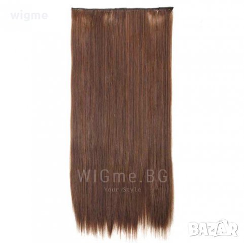 Tреса с клипси на един ред - права коса, снимка 3 - Аксесоари за коса - 31290328