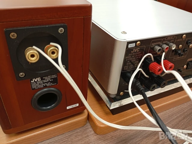 JVC EX-A1 Compact CD DVD System Wood Cone Speakers SP-EXA1 CA-EXA1, снимка 10 - Аудиосистеми - 50479745