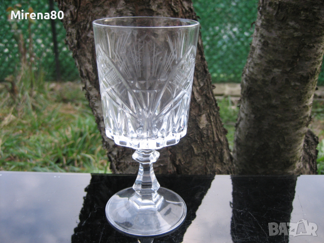 Немски кристални чаши - 5 бр., снимка 2 - Сервизи - 44586730
