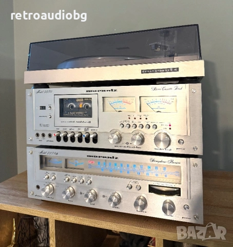 🔉ТОП Колекционерски ретро сет MARANTZ - ресивър Marantz 2238B + триглав дек Marantz 5030 + грамофон, снимка 2 - Аудиосистеми - 53036147