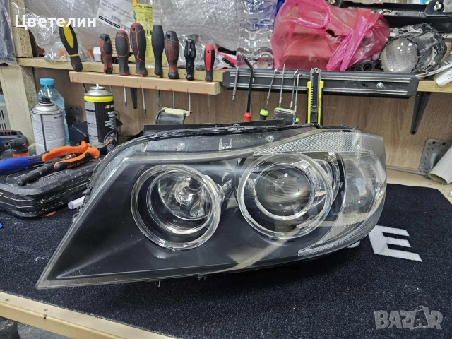 Ляв фар BMW 3 E90 Xenon завиващ lqv far бмв 3 90 ксенон, снимка 3 - Части - 53213558