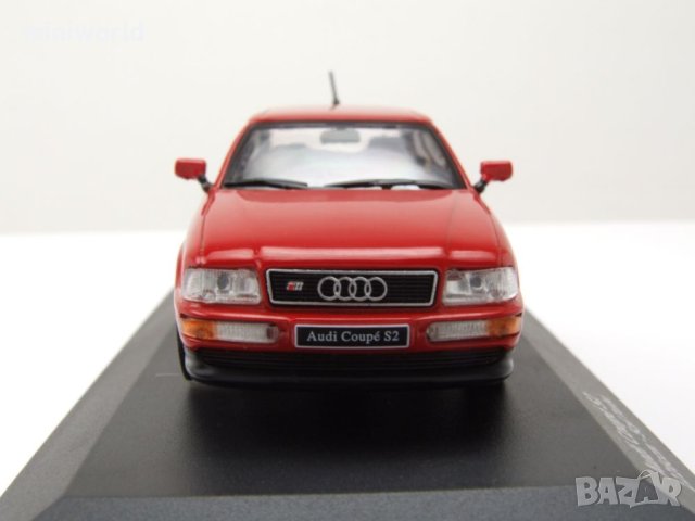 Audi S2 Coupe 1992 - мащаб 1:43 на Solido моделът е нов в PVC дисплей-кейс, снимка 5 - Колекции - 42726979