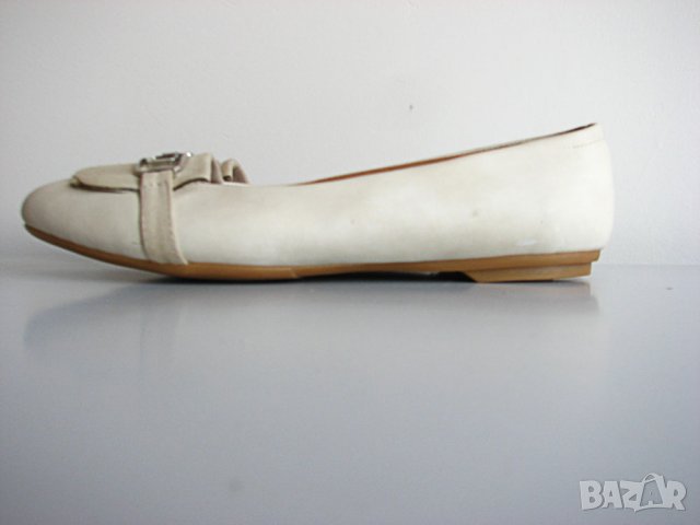 Бежови балеринки с платка на ресни марка 6NEL , снимка 3 - Дамски ежедневни обувки - 38472517