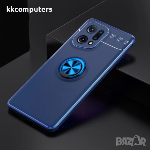OPPO Find X5 Удароустойчив Ring Holder Калъф и Протектор, снимка 13 - Калъфи, кейсове - 52057264